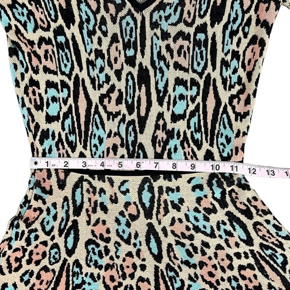 BCBGMAXAZRIA Leopard Print Fit and Flair Skater Dress Size Small - Picture 10 of 12